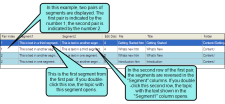 Example of the similar segments displayed in pairs.