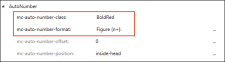 With Word output use a span class to autonumber format, as shown.