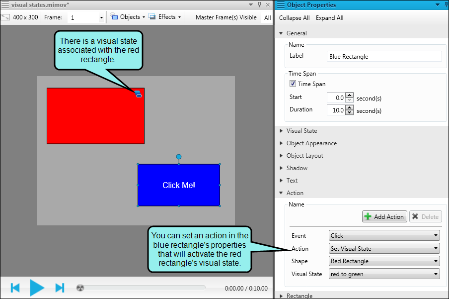 Adding Visual States to an Object